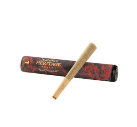 Photograph of product: Infused Pre-roll w/ Bubble au chocolat - Lemon Cherry Gelato - 1g