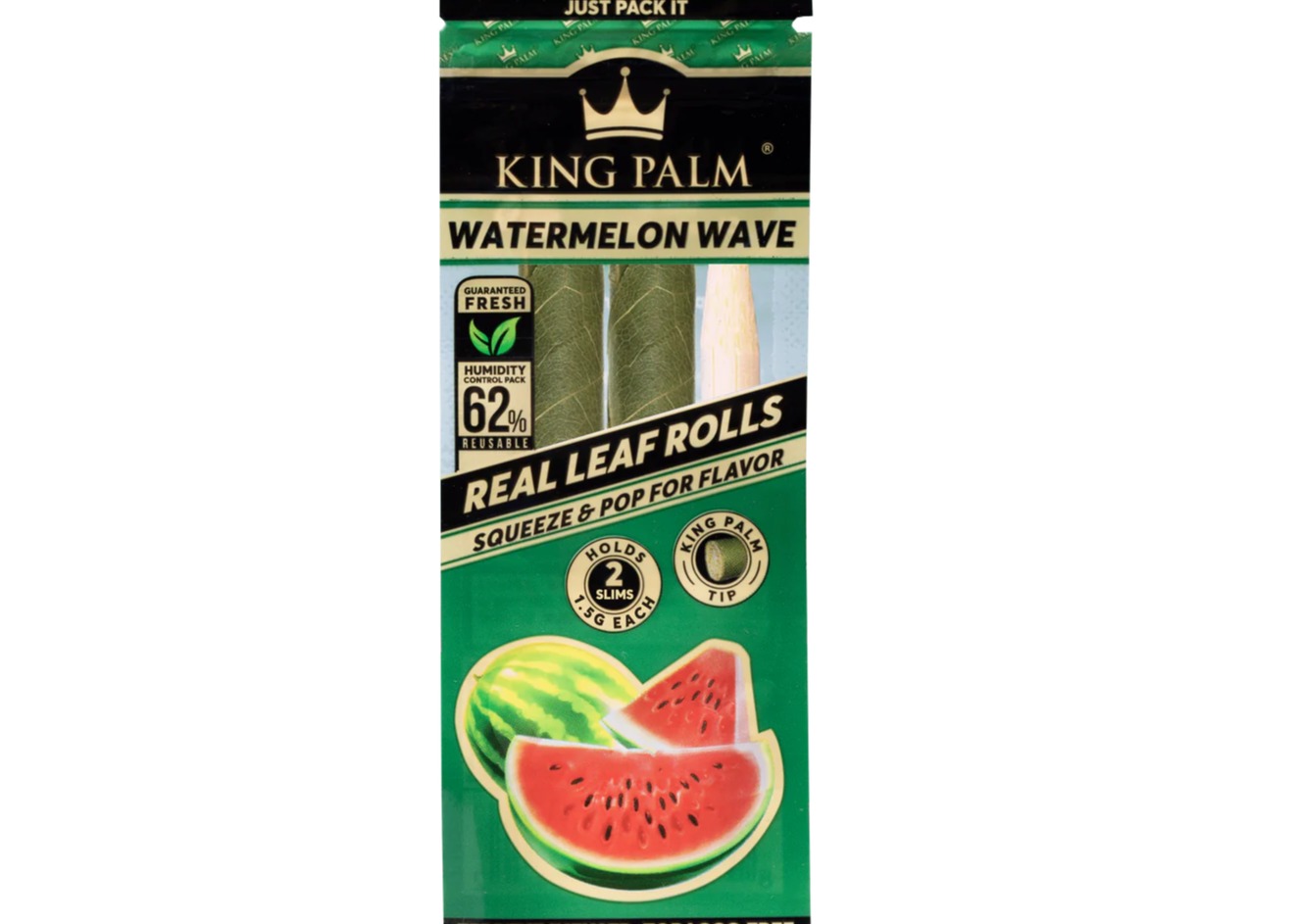 Photograph of product: King Palm 2 mini 2 Packs Watermelon Wave (YBW)