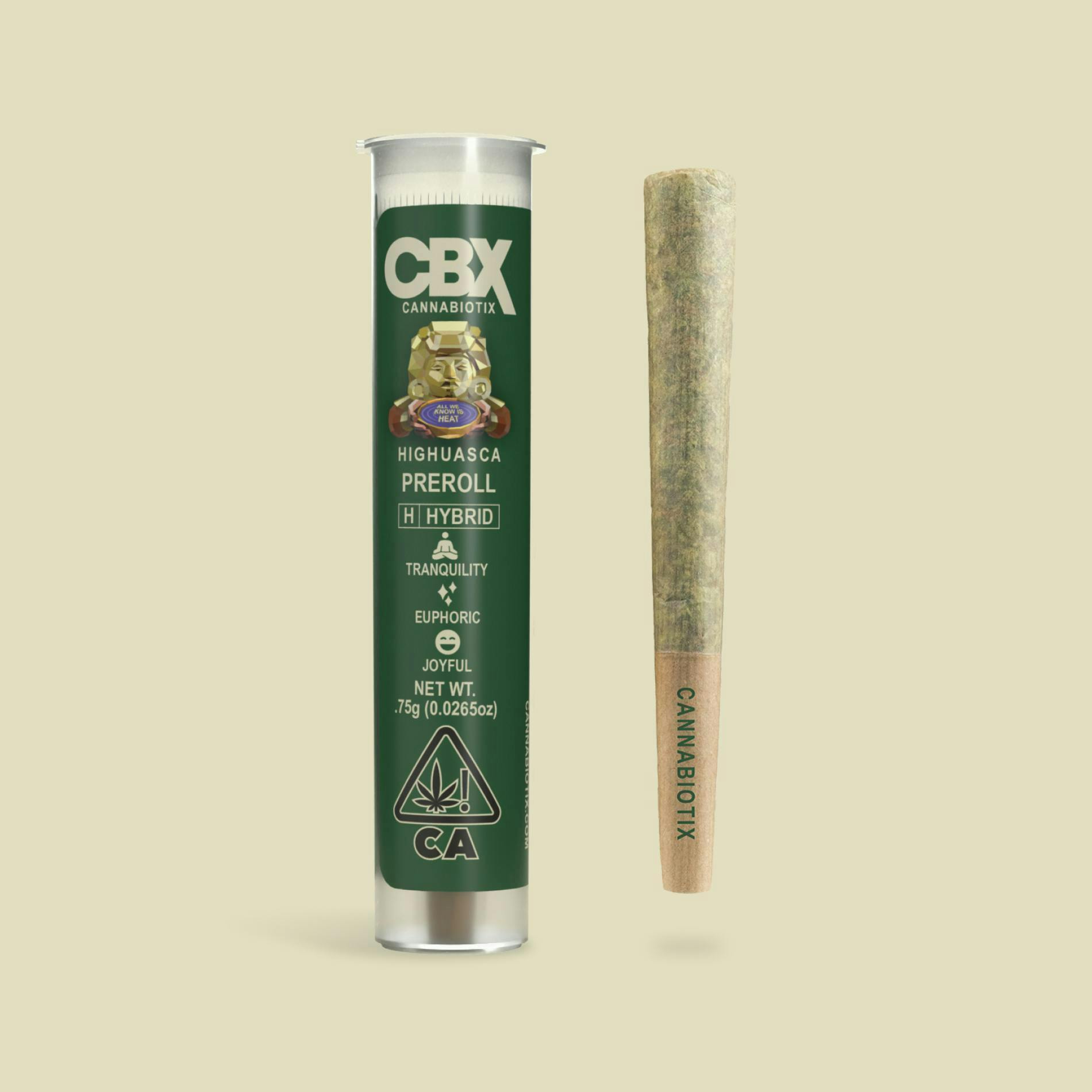Photograph of product: CBX | Preroll (.75g) Highuasca (H)