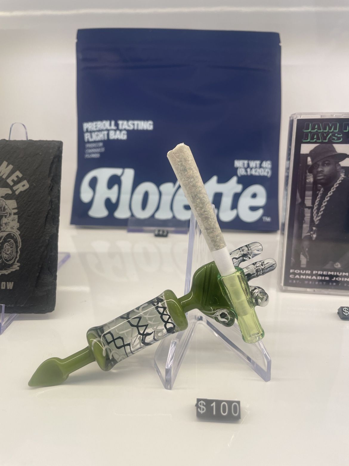Photograph of product: Goober Doober Joint Accessory and Dab Tool | Heady High End | Green Linework