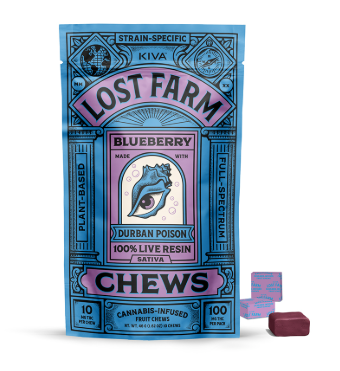 Photograph of product: Blueberry | Fruit Chews | Live Resin | 10pk | 100mg