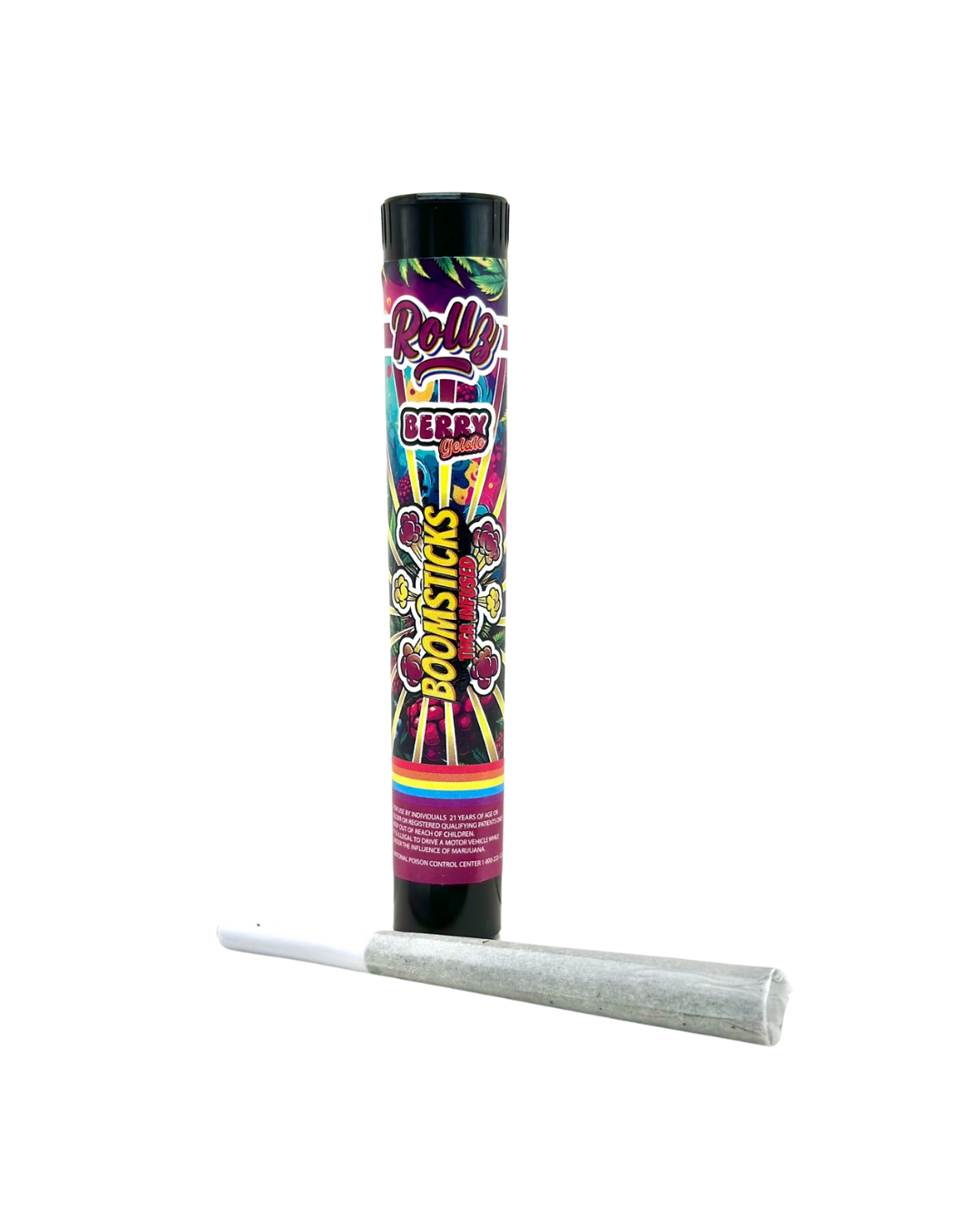 Photograph of product: Rollz | Boom Stick | Berry Gelato TH-ouiA Infused Preroll