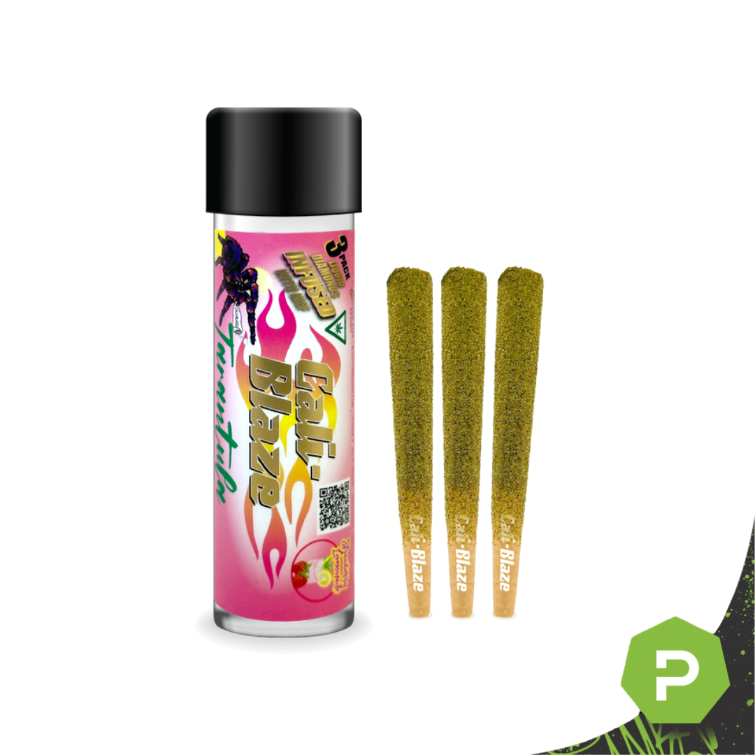Photograph of product: Cali Blaze Infused Liquid Diamonds 3pk | Strawberry Lemonade