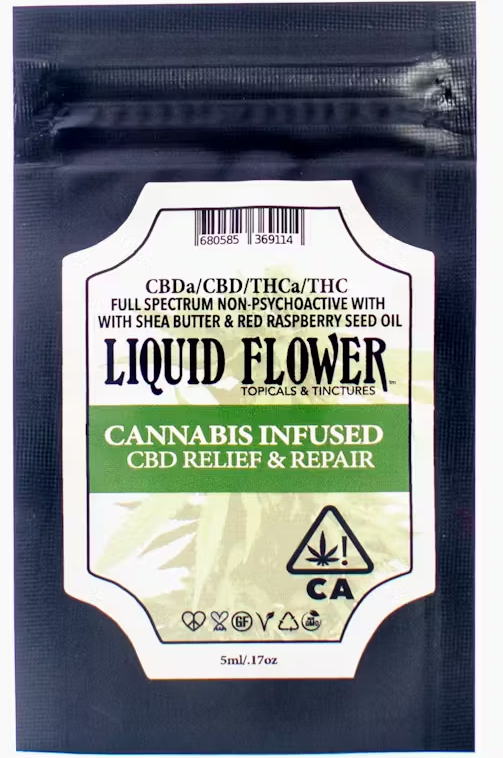Photograph of product: CBDa Relief & Repair | Travel Packet 5ML | Liquid Flower