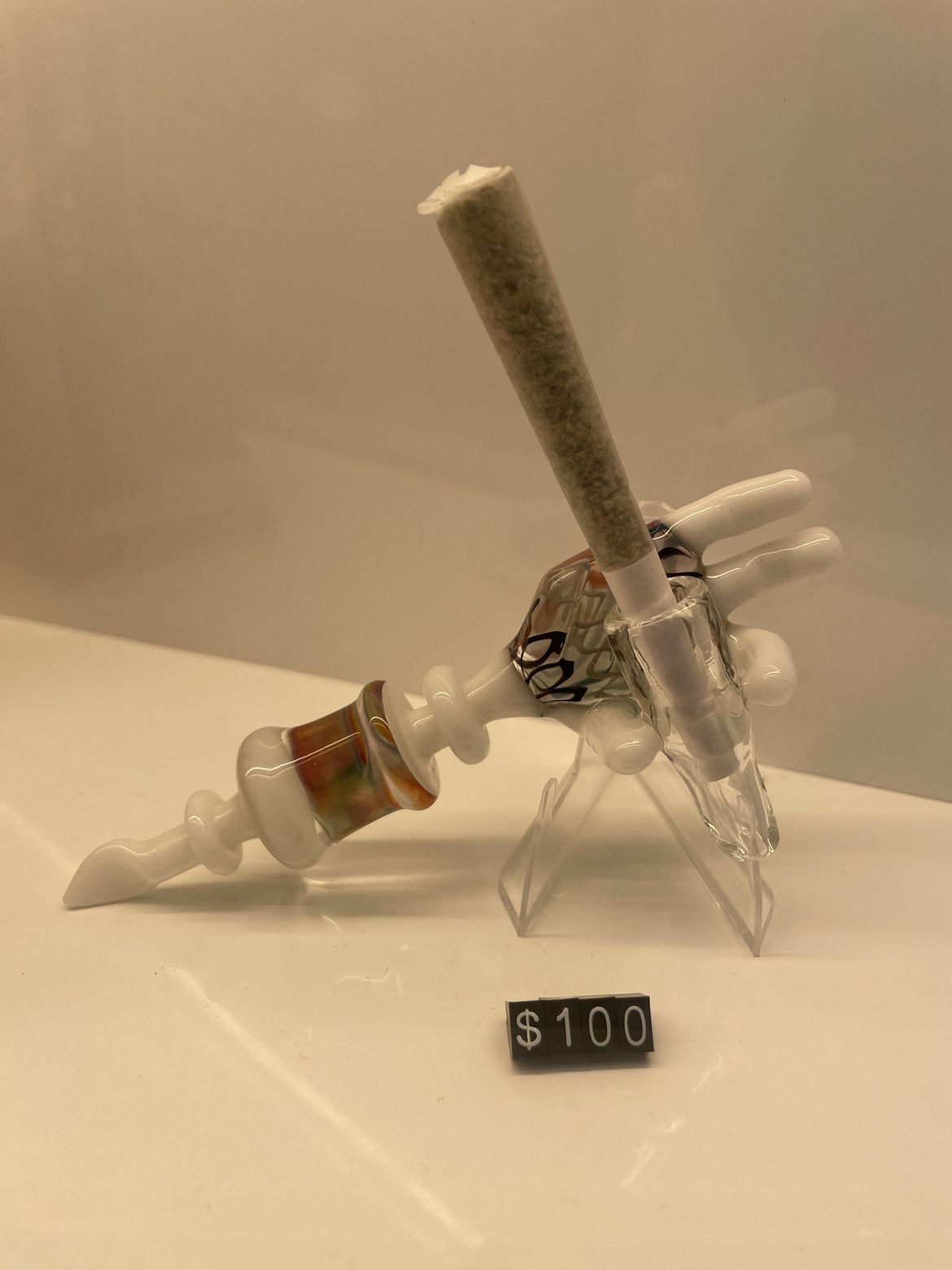 Photograph of product: Goober Doober Joint Accessory and Dab Tool | Heady High End | White Rainbow Linework