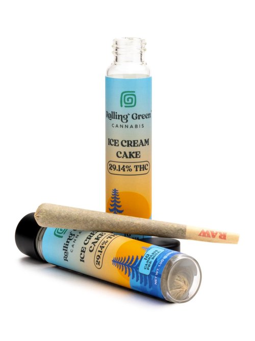 Photograph of product: Rolling Green Oui'd Pre-Roll - Ice Cream Cake