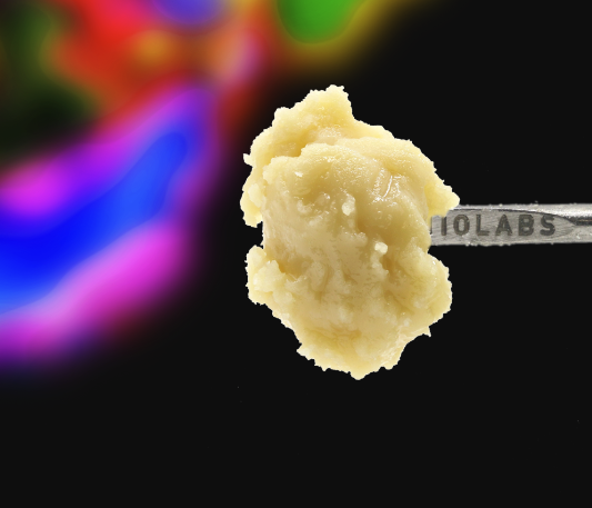 Photograph of product: 710 Labs- Persy Fresh-Pressed Live Rosin Badder - Bad Apple (I/H)