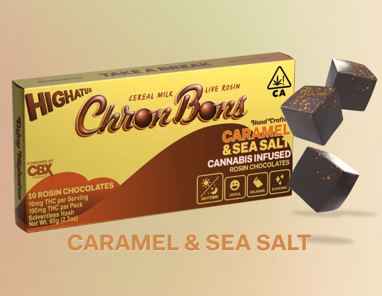 Photograph of product: Highatus Rosin Chocolates Caramel & Sea Salt