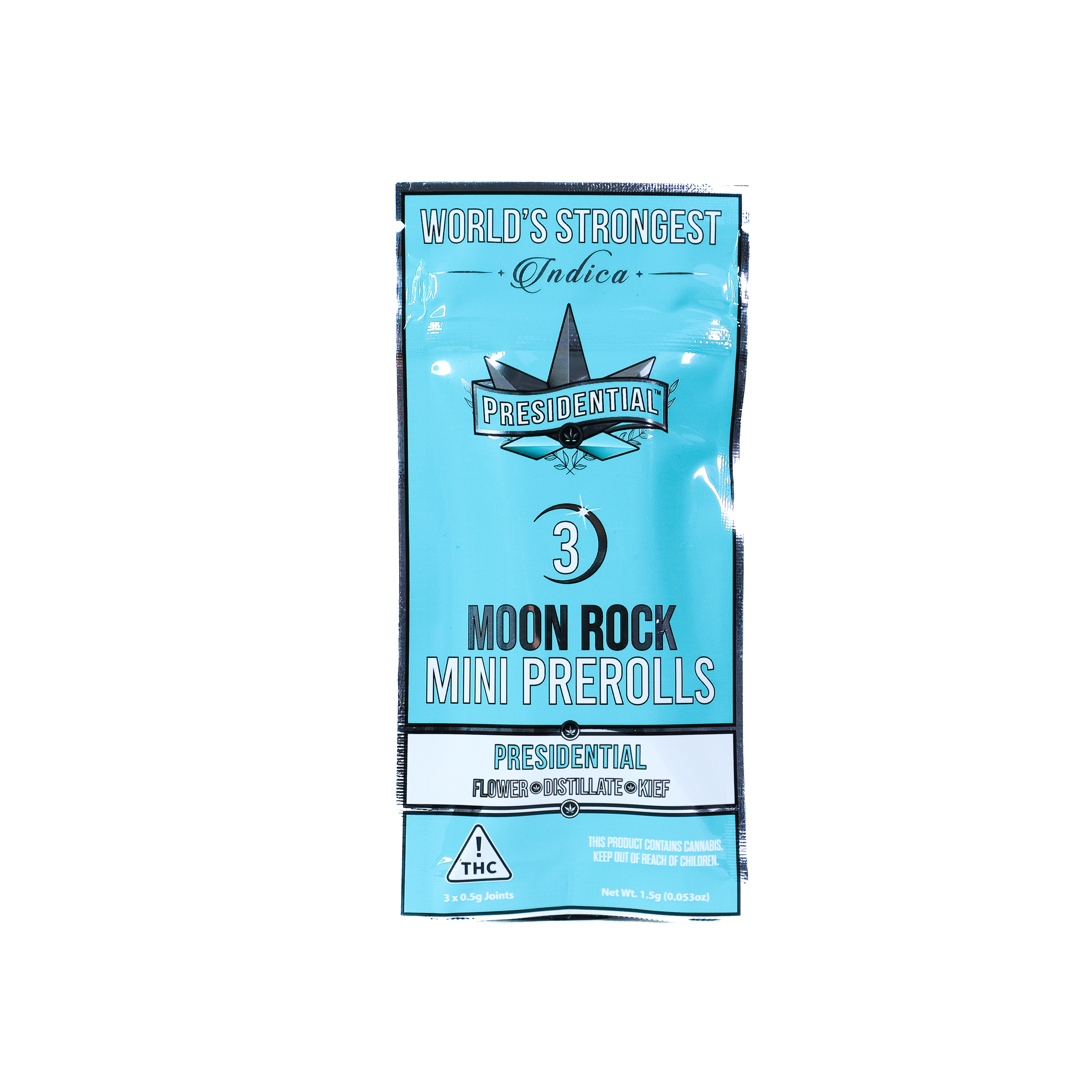 Photograph of product: Presidential | Classic Moon Rock Mini 3pk Pre-Rolls 1.5g