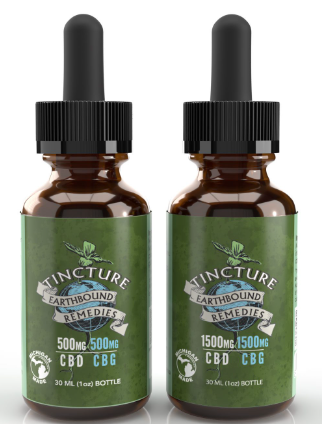 Photograph of product: Earthbound Remedies: CBD:CBG 1000MG Tincture