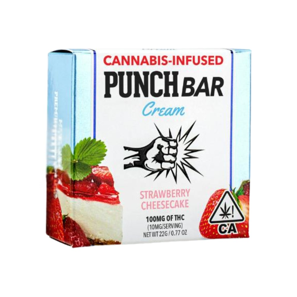 Photograph of product: [Punch] Chocolate Bar - 100mg - Strawberry Cheesecake (H)
