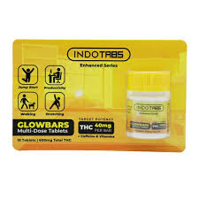 Photograph of Product: IndoTabs | 40mg Glowbars THC Infused Tablets | 15pk | 600mg