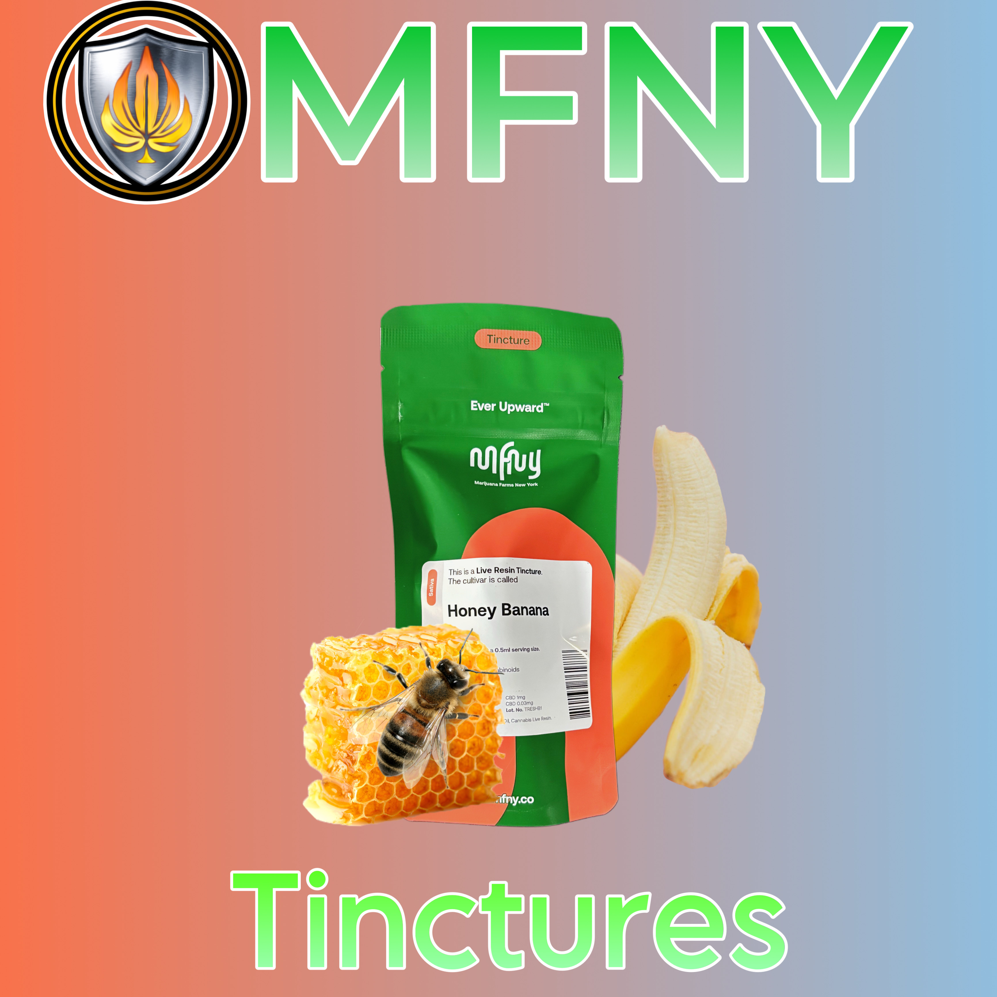 Photograph of product: MFNY - Honey Banana - Live Resin Tincture - 15ml