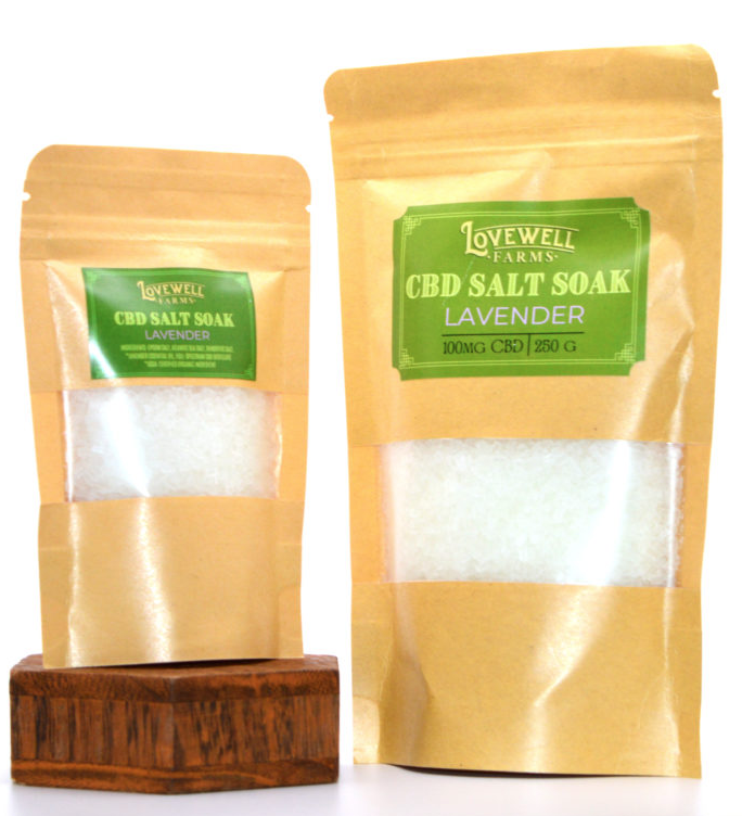 Photograph of product: Lavender | CBD Salt Soak | 100mg