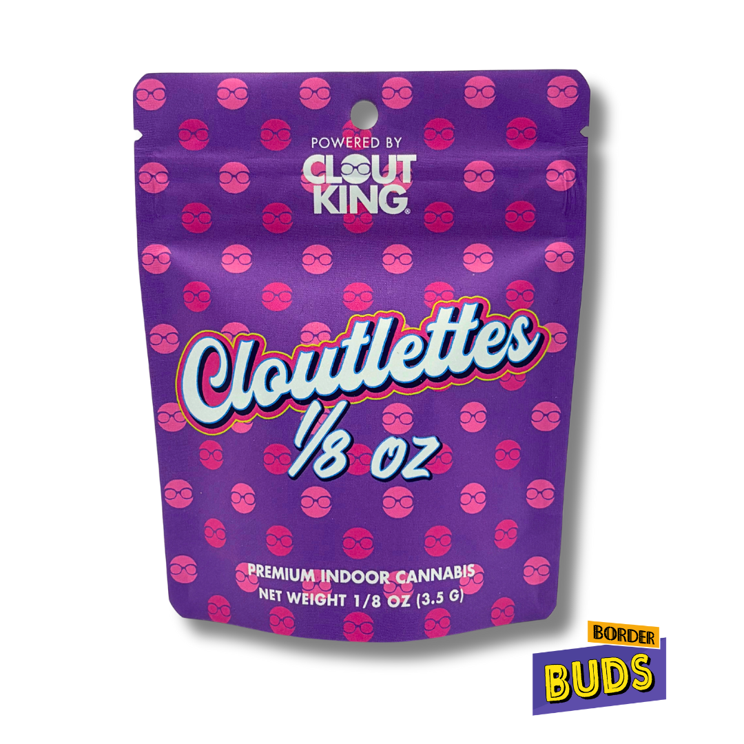 Photograph of product: Bubble Butt | Clout King Cloutlettes | 3.5g | Pre-Packed Flower