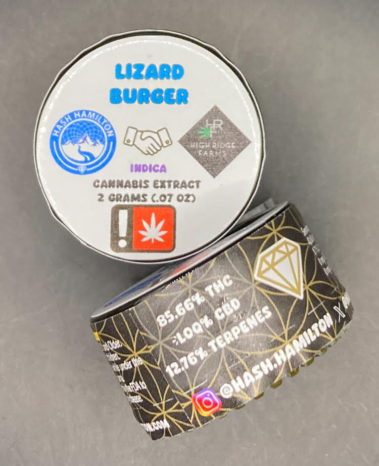 Photograph of product: au chocolat Hamilton x High Ridge Farms Lizard Burger Diamonds