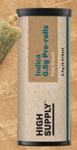 Photograph of product: HIGH SUPPLY CHEM SCOUT 5PK PRE-ROLLS 2.5G