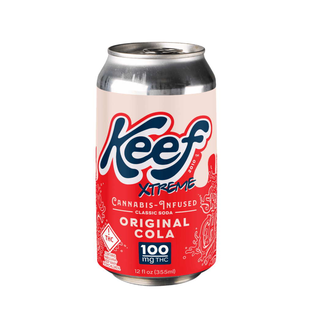 Photograph of product: Keef Xtreme Soda 100mg Original Cola