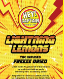 Photograph of product: Hey Captain | Lightning Lemons | Candy | 100mg