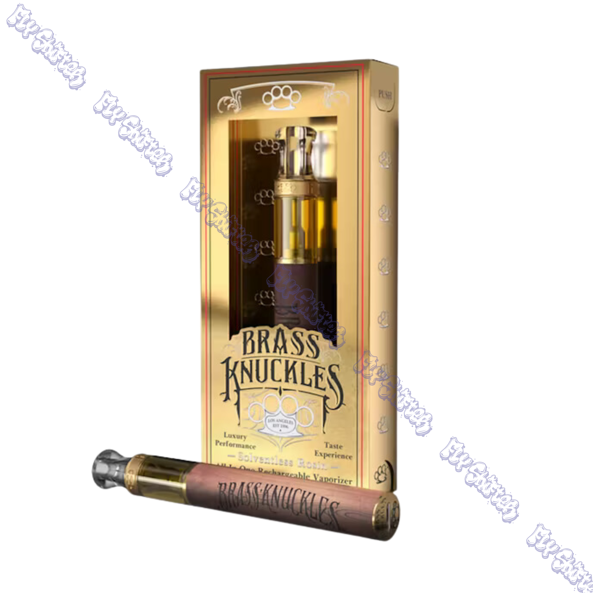 Photograph of product: Brass Knuckles Sour Tangie Solventless Rosin 1g Disposable