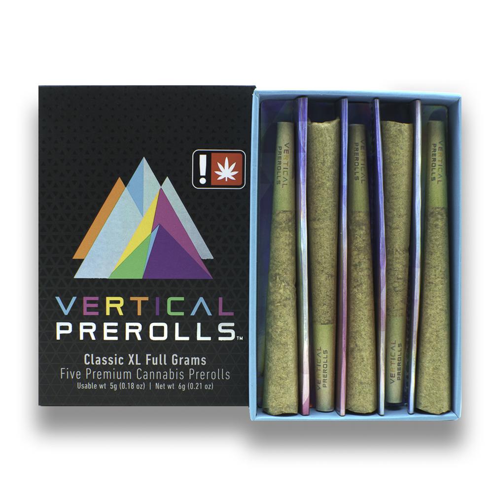 Photograph of product: Vertical XL | Peanut Butter Breath | 5 Pk Pre-rolls