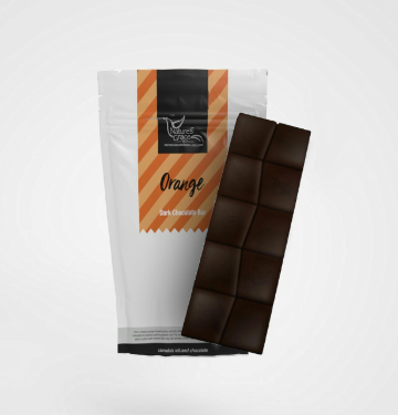 Photograph of product: Edible* - Nature's Grace & Wellness - Orange Dark Chocolate Bar (H) - 100mg