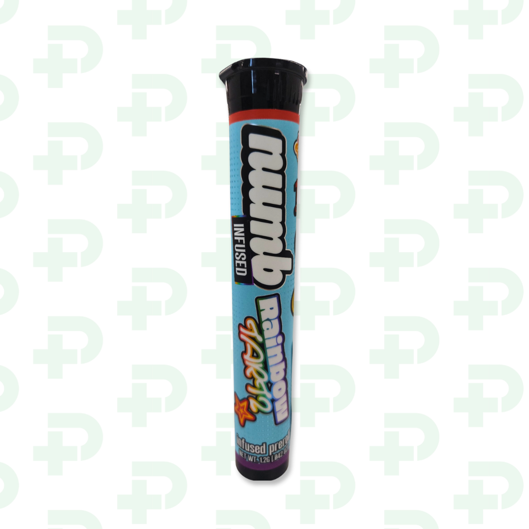 Photograph of product: Numb Infused Preroll - Rainbow Tartz