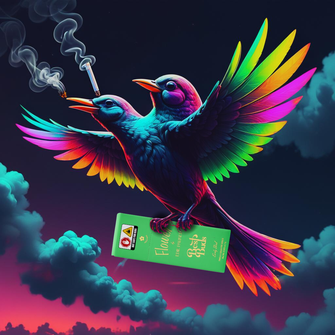 Photograph of product: Edie Parker-Early Bird-Pre Rolls 2 Pack 1g