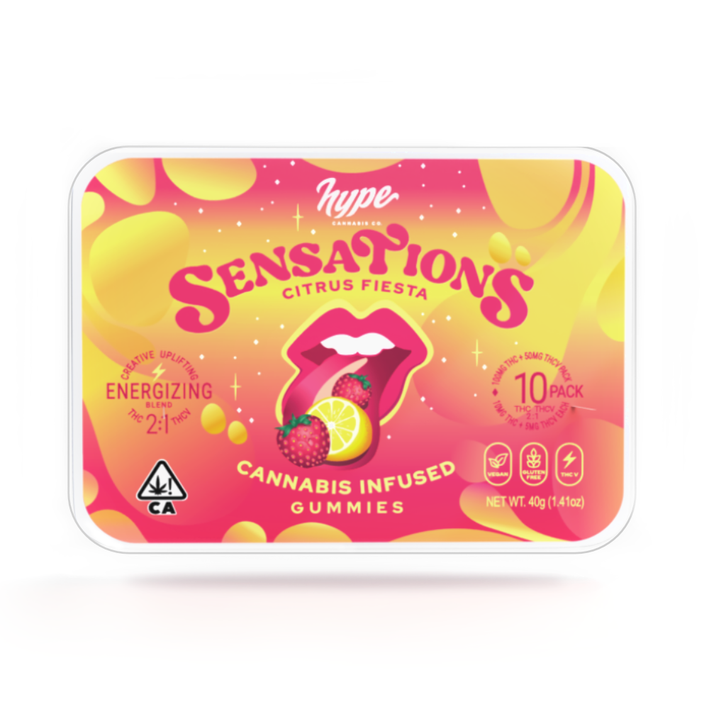 Photograph of Product: CITRUS FIESTA SENSATIONS GUMMIES (2:1 THC:THCV)