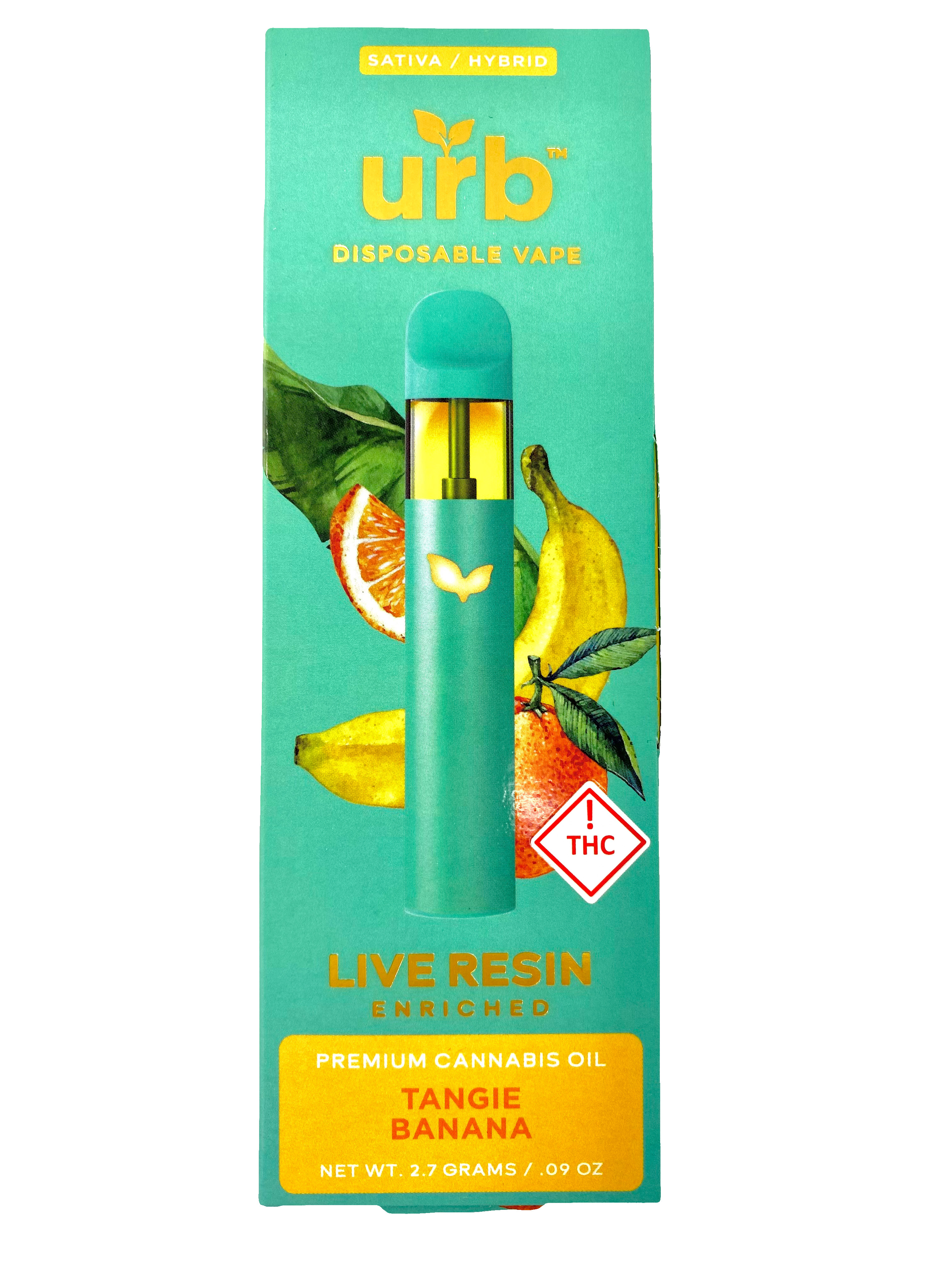 Photograph of product: Tangie Banana (2.7G) - Live Resin Enriched- Disposable