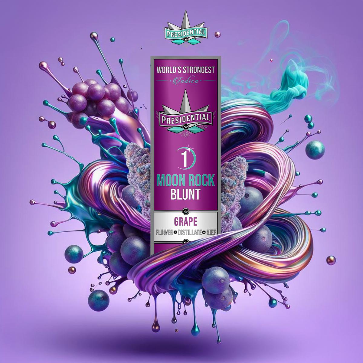 Photograph of product: Grape Infused Moon Rock Blunt