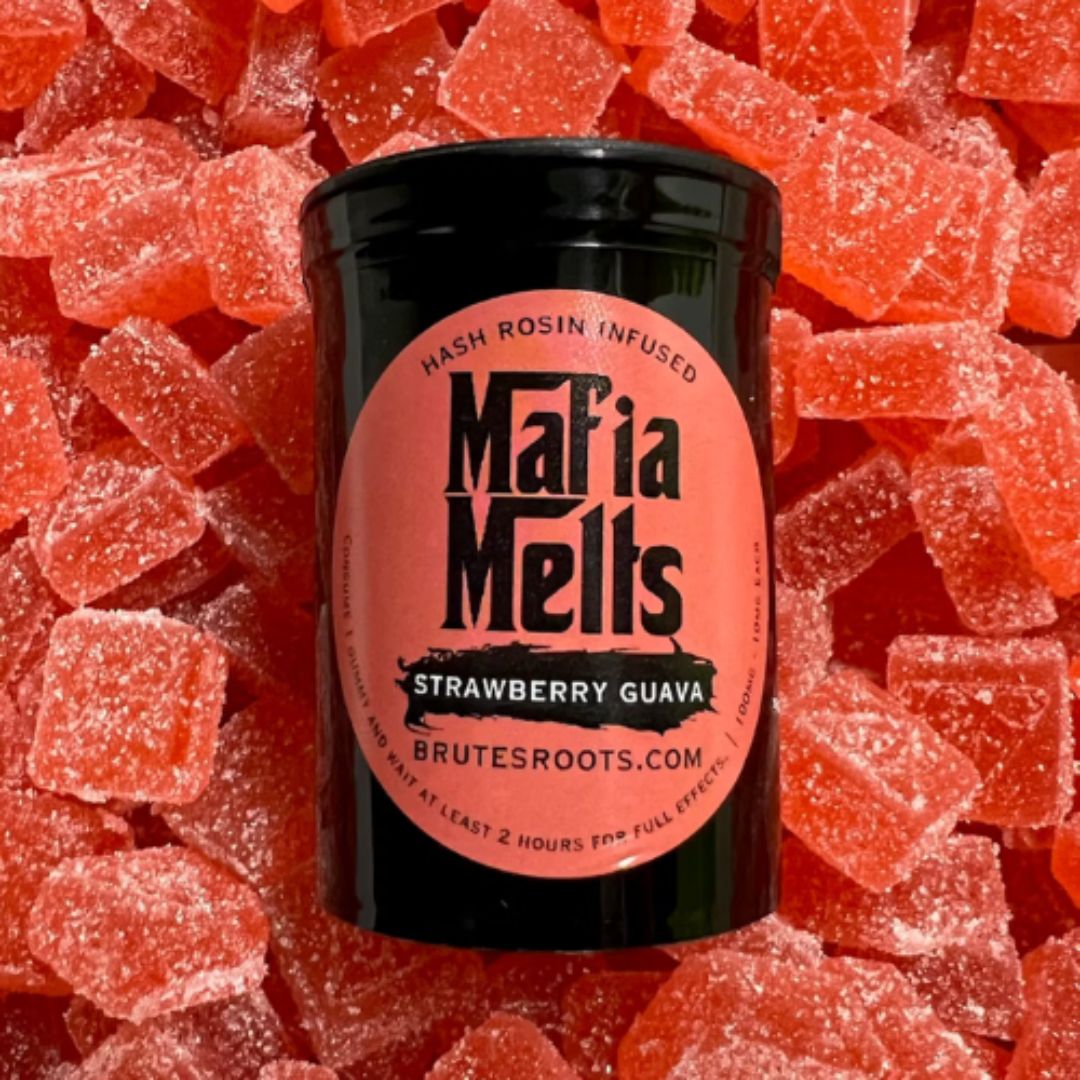 Photograph of product: Mafia Melts Gummies 10pk/100mg au chocolat Rosin- Strawberry Guava