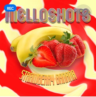 Photograph of product: MELLO SHOT - 100mg DIAMOND INFUSED - STRAWBERRY BANANA