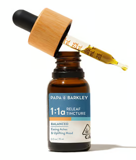 Photograph of product: Papa & Barkley - Tincture - 1:1 CBD:TH-ouia - 15mL
