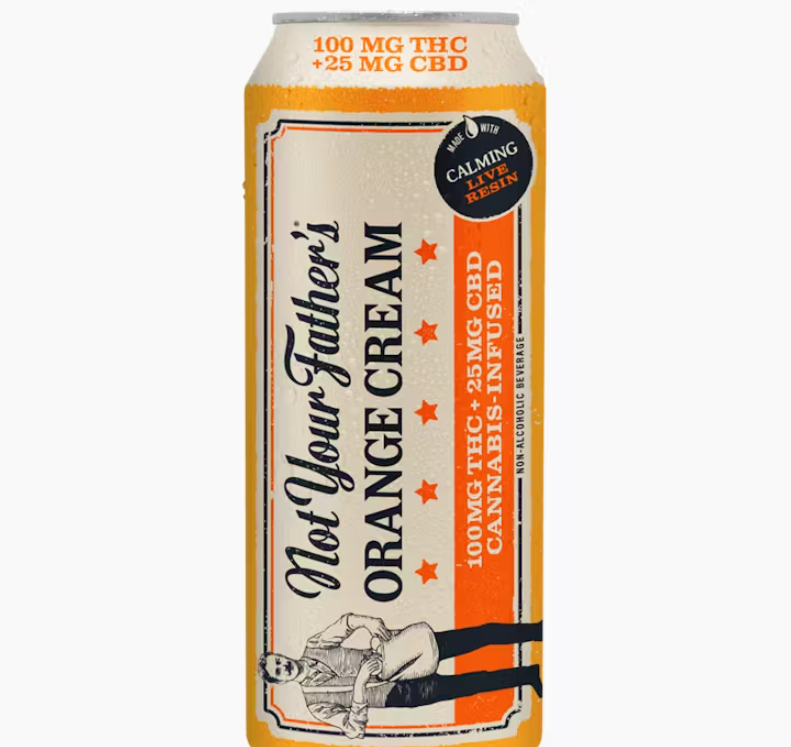 Photograph of product: Not Your Father's Orange Cream 4:1 TH-oui:CBD Canned Beverage 125mg 16oz