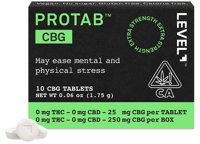 Photograph of product: Level | Protab CBG | 1.75G 10 CBG Tablets