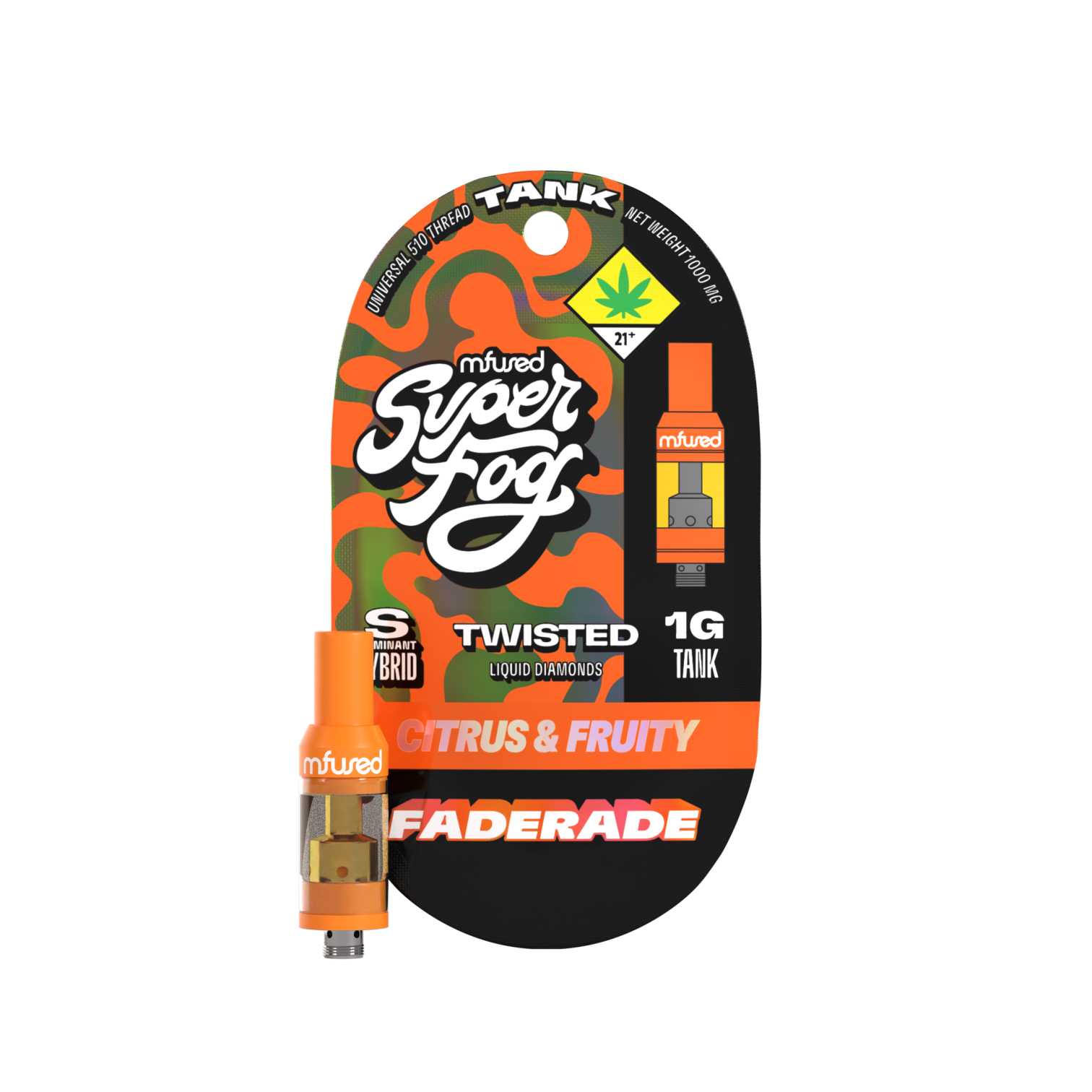 Photograph of product: Mfused Twisted VAPE Faderade Tank 1g