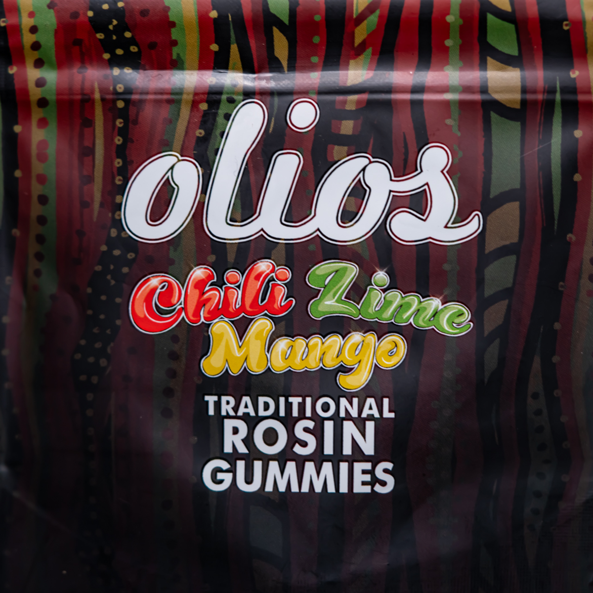 Photograph of product: 100mg Olio Chili Lime Mango - Rosin Infused Gummies