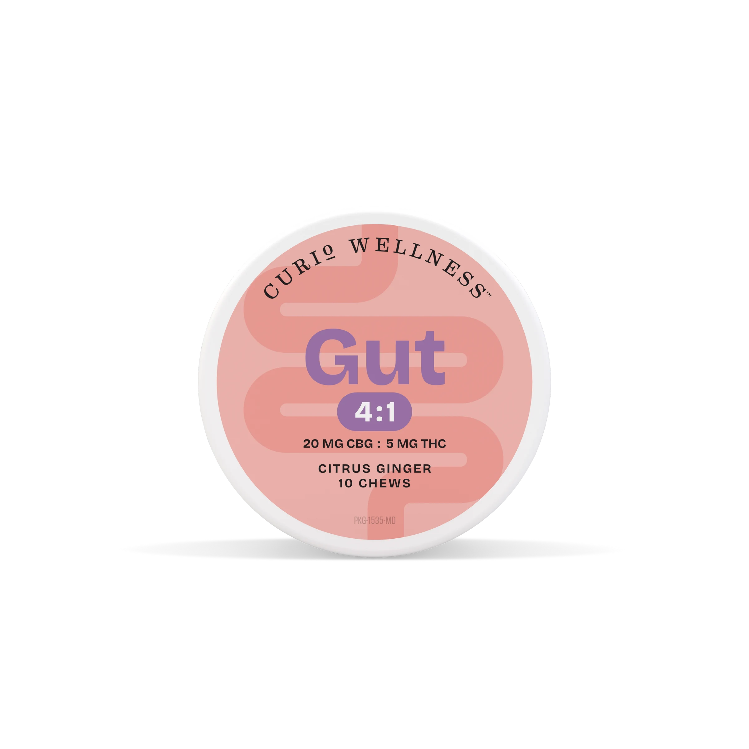 Photograph of product: Gut | Citrus Ginger | 4:1 CBG:TH-oui | 20mg:5mg x 10pcs