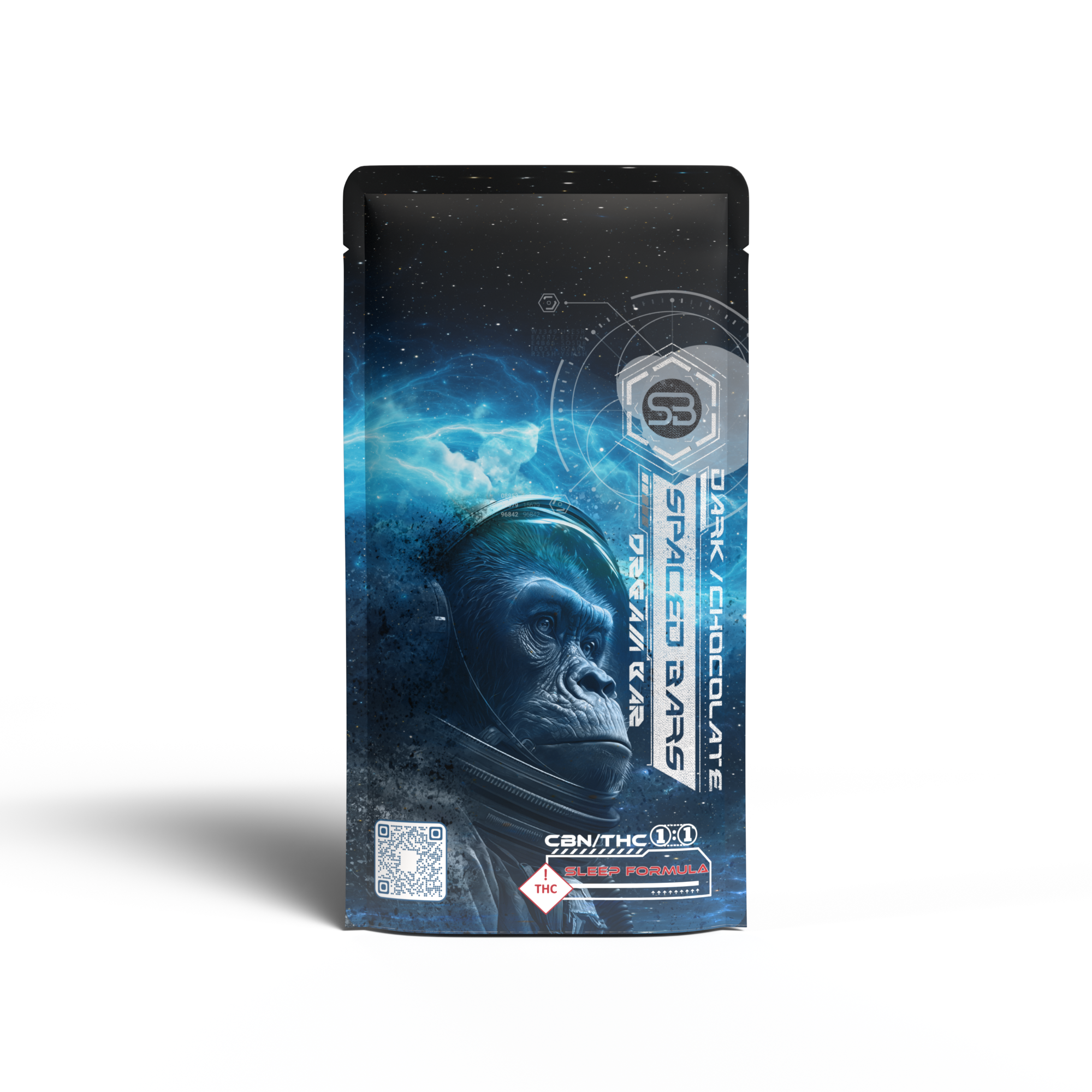 Photograph of product: TH-oui/CBN 1:1 Dark Chocolate Dream Spaced Bar