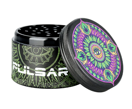Photograph of product: Pulsar | Black Hemp Eyeball Grinder | 4pc  2.5"