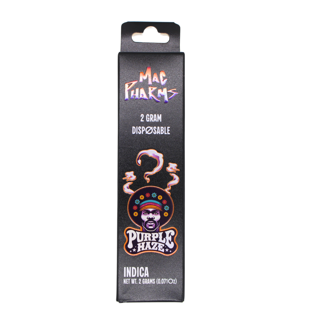 Photograph of product: Mac Pharms - 2g Disposable - Purple Haze