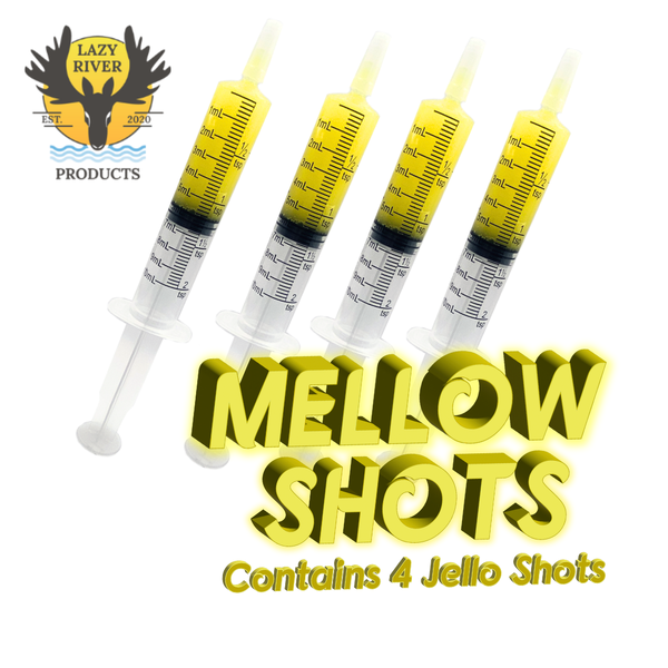 Photograph of product: Mellow Shots - Lemon - 25mg/oral syringe (4 pack)