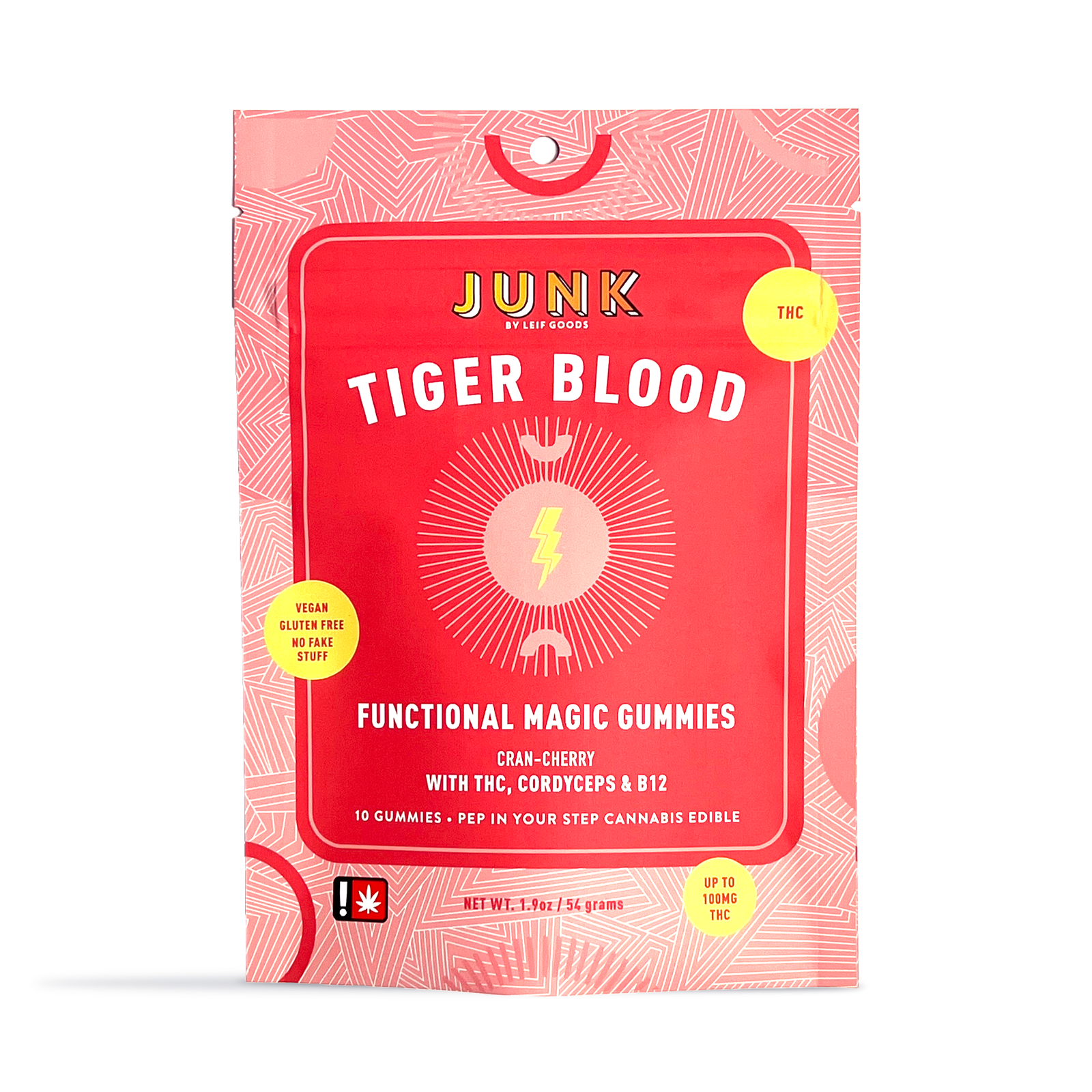 Photograph of product: Gummies | Tigers Blood Cran Cherry | 10pc