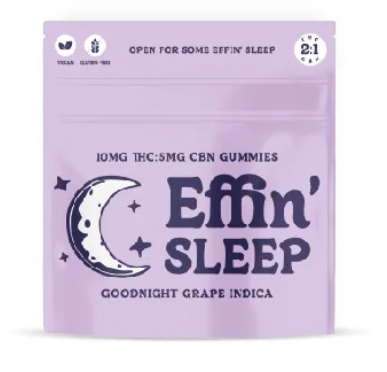 Photograph of product: Sleep - Goodnight Grape 2:1 TH-oui:CBN | Gummies | 100mg TH-oui : 50mg CBN