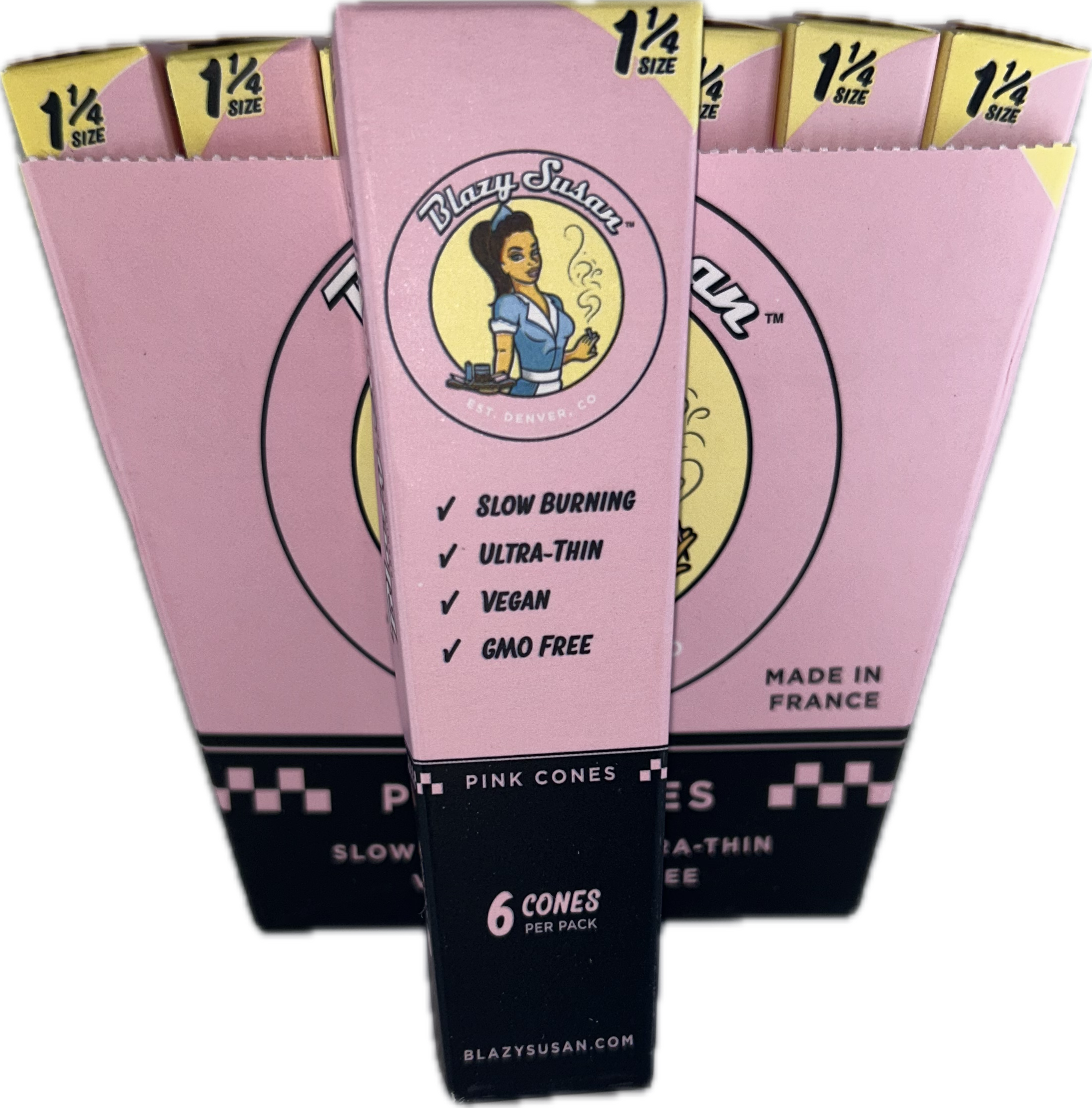 Photograph of product: Blazy Susan Pink Cone 1 1/4" 6-Pack
