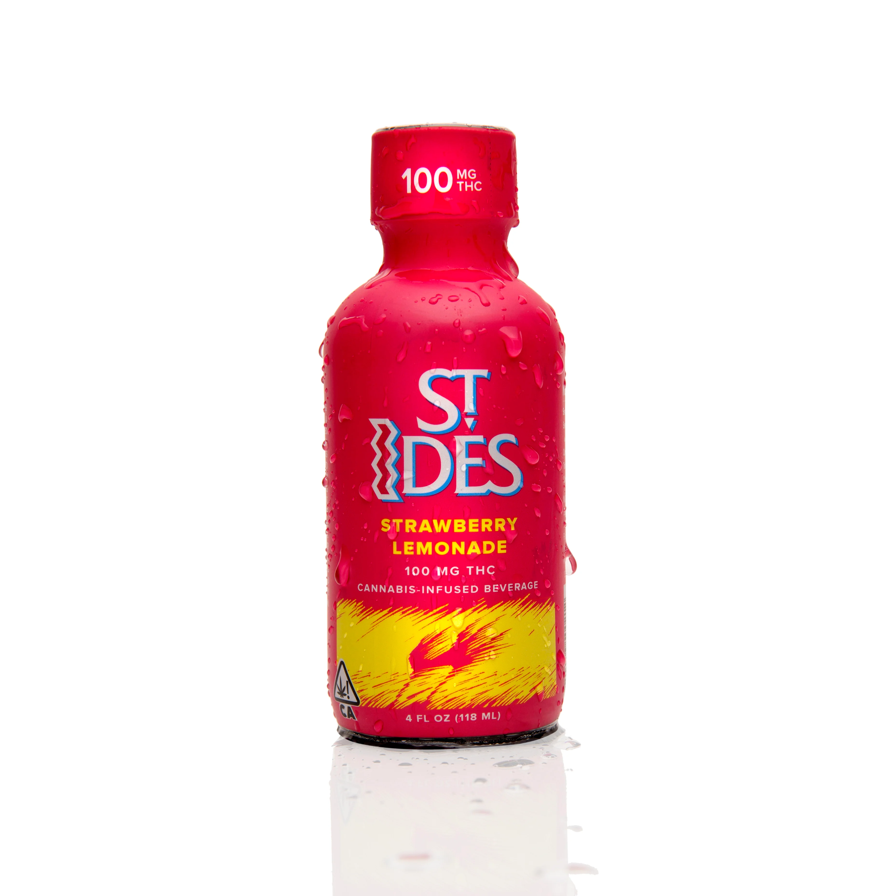 Photograph of product: ST IDES STRAWBERRY LEMONADE 4OZ SHOT 100MG