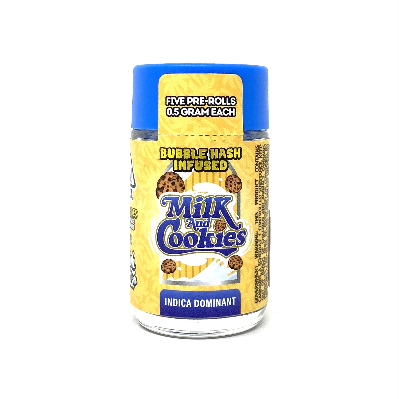 Photograph of product: HIGH 90'S: MILK AND COOKIES HIGH FIVES 5PK INFUSED PRE-ROLLS