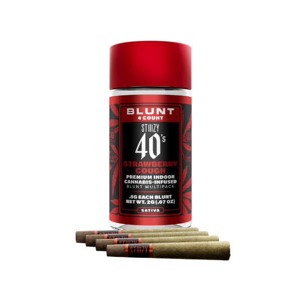 Photograph of product: 40's Strawberry Cough Infused Blunt 4pk