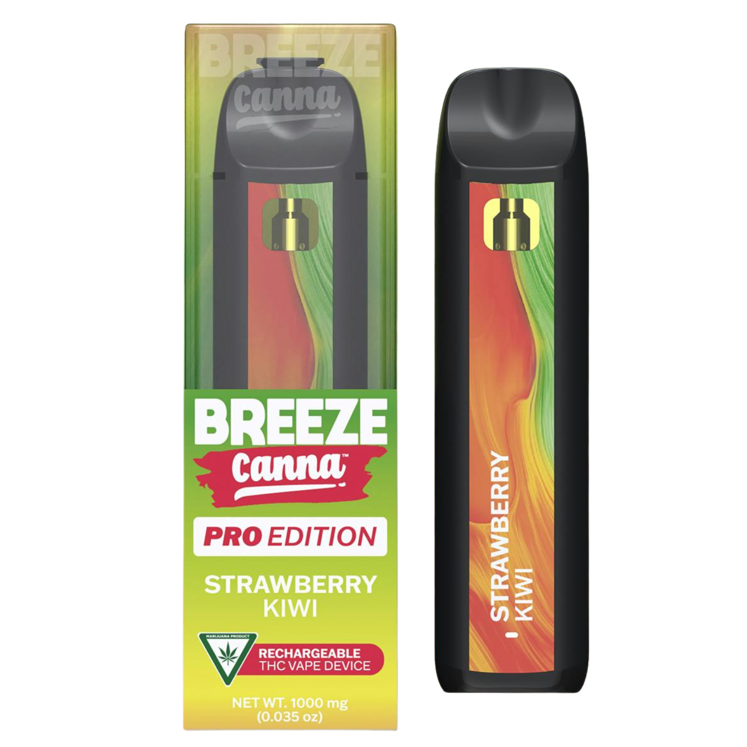 Photograph of product: BREEZE PRO | STRAWBERRY KIWI DISPOSABLE | 1G